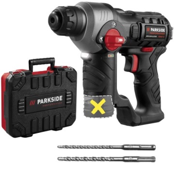 WIERTARKA UDAROWA PARKSIDE PBHAP A1 12V ZESTAW WKRĘTARKA 2X WIERTŁA WALIZKA