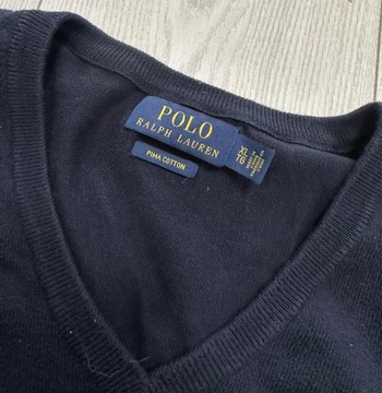 POLO Ralph Lauren sweter w serek XL
