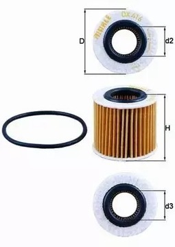 KNECHT OX 416D1 FILTR OLEJE