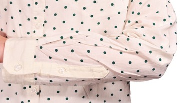 LEE koszula POLKA DOT white PREPPY SHIRT _ M