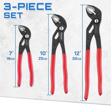 РЕГУЛИРУЕМЫЙ РЕГУЛИРУЕМЫЙ ГИДРАВЛИЧЕСКИЙ КЛЮЧ КОМБИНИРОВАННЫЕ ПЛОСКОГУБЦЫ 7 ДЮЙМОВ, МАЛЫЕ