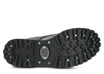 NAGABA 8H — ЧЕРНЫЕ МУЖСКИЕ БОТИНКИ — КОЖА КОЖА — СТАЛЬНОЙ НОС