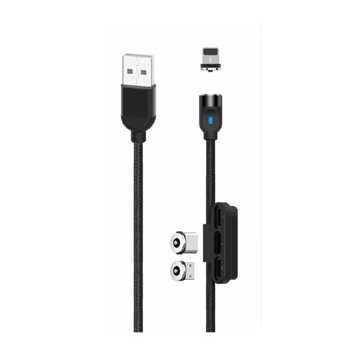 XO Kabel Magnetyczny 3 Końcówki 2,4A 1m JAKOŚĆ