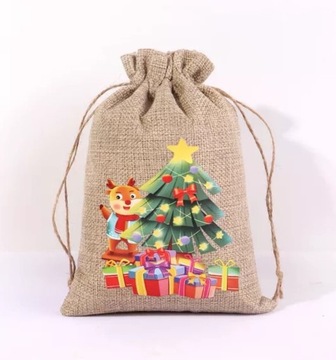 СУМКА РОЖДЕСТВЕНСКИХ ПОДАРКОВ САНТЫ