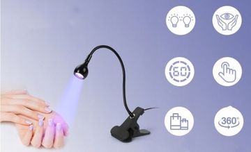 SPN Nails 5W UV LED лампа для верхних форм, серебристый