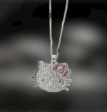 Колье Hello Kitty Fairy Goth со стразами Y2K