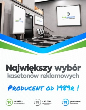 Kaseton reklamowy LED Dibond UNIVERSAL 150x50cm Cienki & SLIM