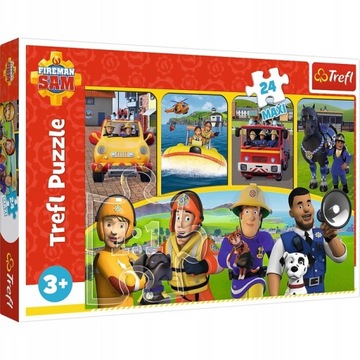 PUZZLE 24 MAXI UKŁADANKA DLA DZIECI STRAŻAK SAM DUŻE ELEMENTY 3+