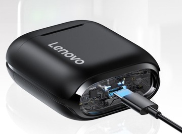 БЕСПРОВОДНЫЕ НАУШНИКИ LENOVO LP2 для IOS ANDROID СПОРТИВНЫЕ ИГРОВЫЕ БАСЫ