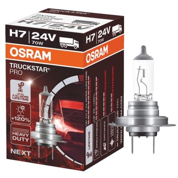 OSRAM H7 TRUCKSTAR PRO 24V TIR 70W 64215TSP НОВОЕ ПОКОЛЕНИЕ ПЛЮС 120%