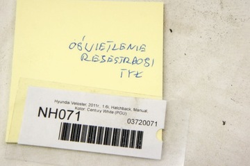 NH071 HYUNDAI VELOSTER LAMPY OSVĚTLENÍ TABULKY