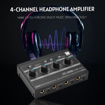 AMP-14 4-канальный компактный усилитель для наушников
