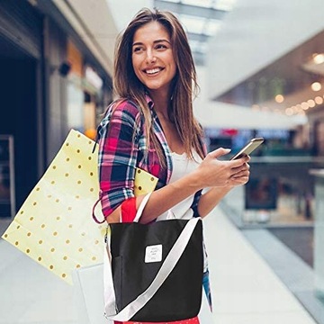 Женская холщовая сумка на плечо, повседневная сумка