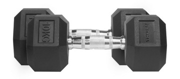 HANTEL THORN FIT HEX RUBBER DUMBBELL 10,0KG [PAIR]