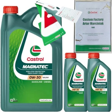 CASTROL MAGNATEC 0W30 GS1/DS1 7L FIAT 9.55535-GS1/DS1 + ZAWIESZKA