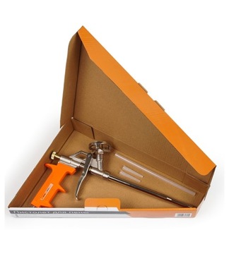 PISTOLET DO PIANKI PIANY MONTAŻOWEJ METALOWY TEFLONOWY + 4 NASADKI POLAX