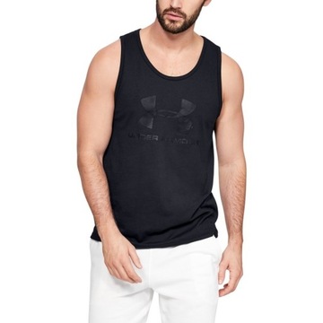 UNDER ARMOUR TANK TOP SPORTSTYLE LOGO CZARNY S