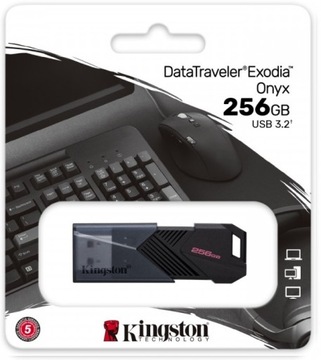 Флеш-накопитель Kingston Data Traveler Onyx, 256 ГБ, USB3.2