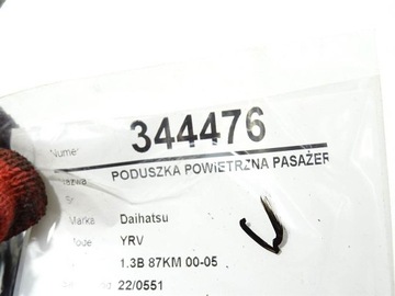 ULOŽENÍ VZDUCHOVÁ SPOLUJEZDCE DAIHATSU YRV 73970-97402-S9 AIRBAG