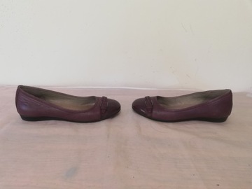 Buty baleriny skórzane Ecco r. 35 wkładka 22,5 cm