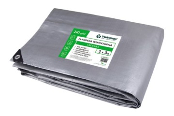 Укрытие брезент 210г ТОЛСТЫЕ АРМИРОВАННЫЕ ЛИСТЫ 3х3м МОРОЗОСТОЙКИЕ УФ+