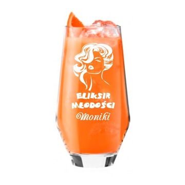 SZKLANKI do DRINKÓW KOKTAJLI z GRAWEREM 6szt. PREZENT URODZINY 18 20 30 40