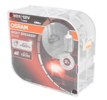Żarówki OSRAM H11 Nihgtbreaker SILVER +100% DUO