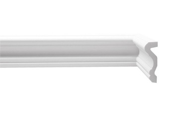 BIAŁA Listwa NAŚĆIENNA gładka Creativa LNG-03 8 cm