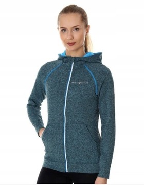 Bluza damska termoaktywna BRUBECK FUSION lazurowy XL