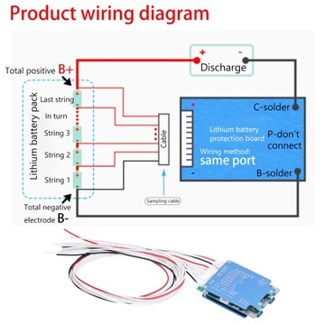 Плата аппаратной защиты баланса BMS PCB 17 серии