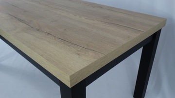 Stół Duży DĄB HALIFAX EGGER Rozkładany 90x160/210