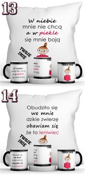 Zestaw Poduszka + Magiczny kubek MAŁA MI