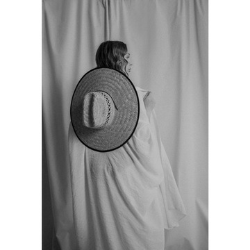 Мужская женская пляжная соломенная шляпа с большими полями ковбойская Федора на лето