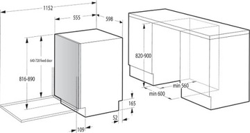 Посудомоечная машина Gorenje GV673C60, тихая и просторная.