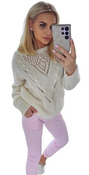 Sweter Felice Premium - by o la la...! U Ecru