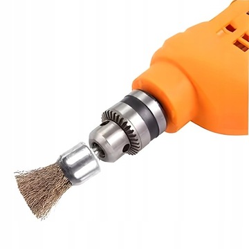 SZCZOTKA DRUCIANA NA WIERTARKĘ 24mm PĘDZELKOWA MOSIĘŻNA DRUT FALISTY