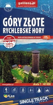 GÓRY ZŁOTE I RYCHLEBSKIE MAPA WODOODPORNA GALILEOS