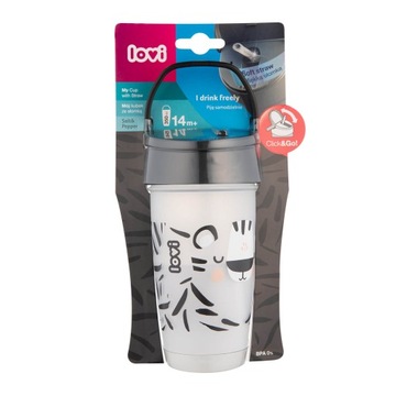 Lovi Kubek ze słomką junior 350ml 14m+