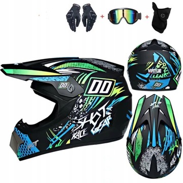 KASK MOTOCYKLOWY OFF-ROAD ENDURO MOTOCROSS L