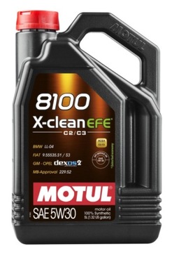 MOTUL OIL 5W30 8100 X-CLEAN EFE GM DEXOS2 5л