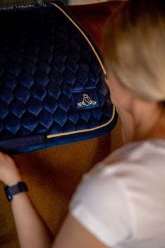 Czaprak VS skokowy Night Blue Velvet granatowy