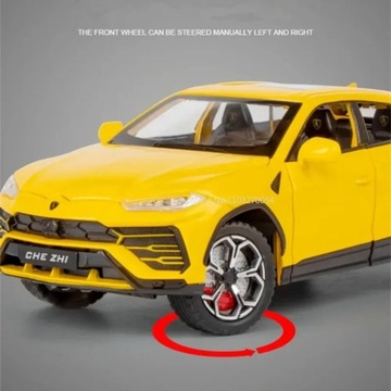 1/24 Lambo URUS Bison SUV, спортивные игрушки из сплава, модель автомобиля, литье под давлением, металл