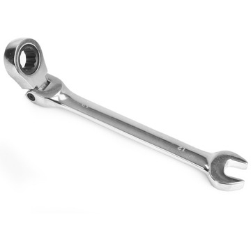 KLUCZE 8-19MM PŁASKO OCZKOWE Z GRZECHOTKĄ ŁAMANE ZESTAW KLUCZY 12 SZTUK