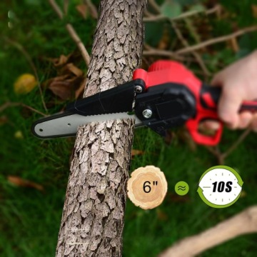 Пила цепная аккумуляторная для обрезки деревьев 2xAKKU 21V 6 INCHES + кейс для переноски