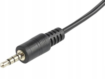 Кабель-адаптер 2x Mini Jack 4-контактный 3,5 мм 2 в 1 20 см цветной