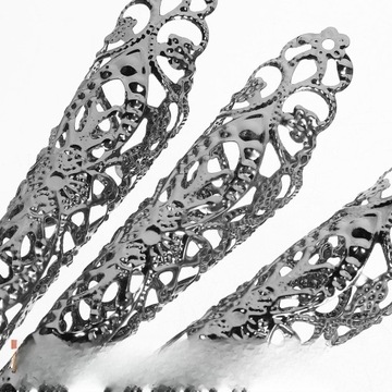 10 SZTUK PIERŚCIONKÓW NA PAZNOKCIE, STAROŻYTNE PIERŚCIONKI NA PAZNOKCIE, METALOWE PALCE CLA