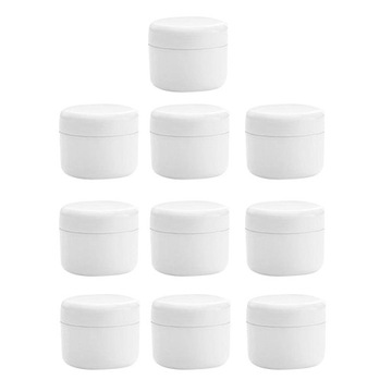 Пустой контейнер с жидким лосьоном, 20 г, с пластиковой крышкой, 0 г, белый-50 г