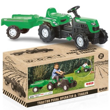 Dolu DL8246 Traktor na pedały z przyczepą