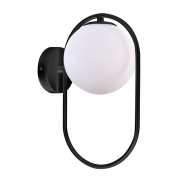 CORDEL KINKIET 1X28W G9 RING CZARNY