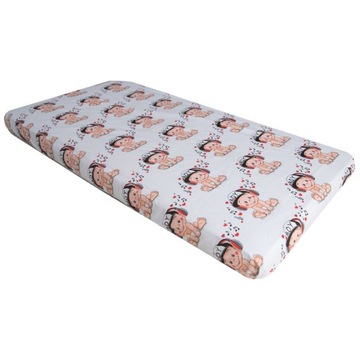 Prześcieradło z gumką do łóżeczka 60x120 bawełna